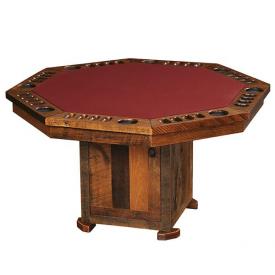 Barnwood Poker Table by Fireside Lodge Furniture