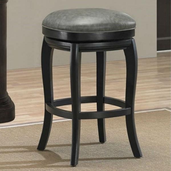 Madrid Backless Stool - Charcoal by American Heritage