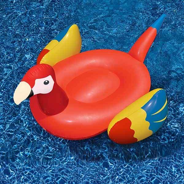Tropical Parrot Inflatable Pool Lounge