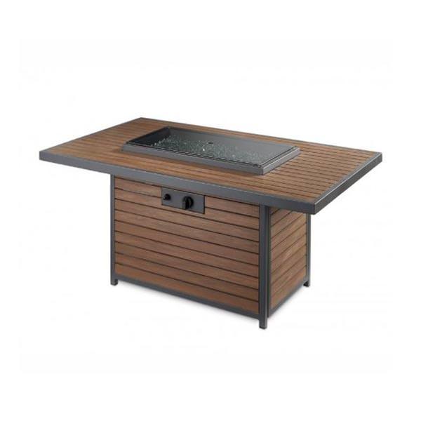 Kenwood Rectangular Chat Fire Table with cover